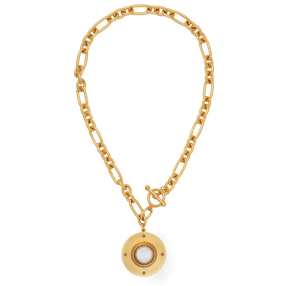Brinker + Eliza Gold Saturn Necklace